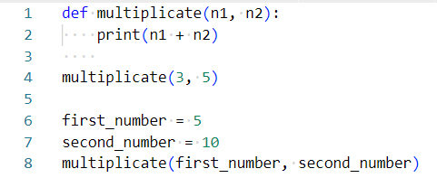 Python program - functions